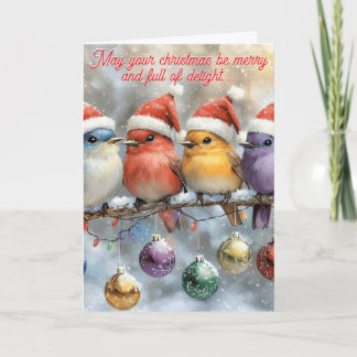 4 birds 2 Greeting Card