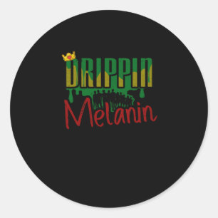 4 Black History Month African American Black Pride Classic Round Sticker