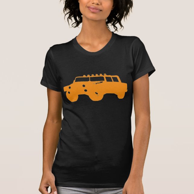 4 by 4 Orange Vehicle T Shirt (Front)