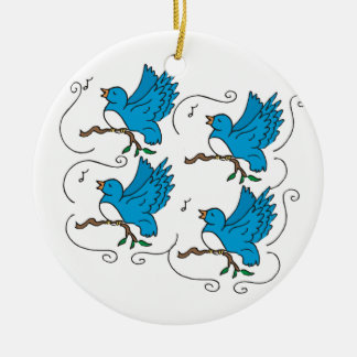 4 Calling Birds Ceramic Tree Decoration