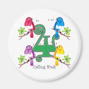 4 Calling Birds Magnet