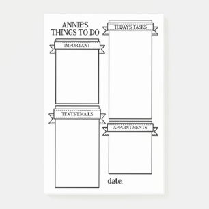 4 Categories Cute Ribbon Labels Things To Do Post-it Notes