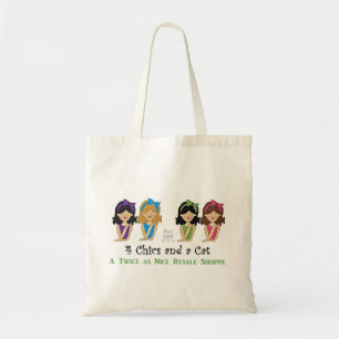 4 Chics and a Cat Tote Bag