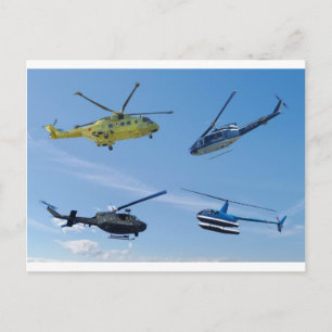 4 Chopper Postcard
