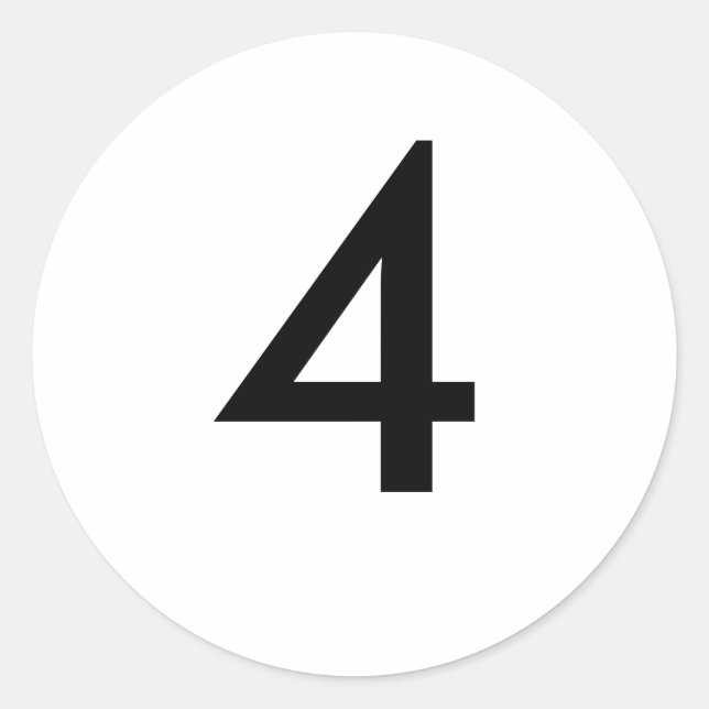 4 CLASSIC ROUND STICKER (Front)
