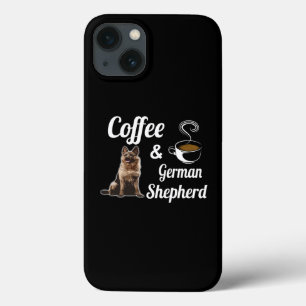 4 Coffee And German Shepherd iPhone 13 Case