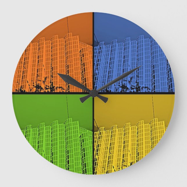 4 Colors Large Clock (Front)