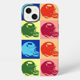 4 Colour Pop Art Football Helmet iPhone 13 Case