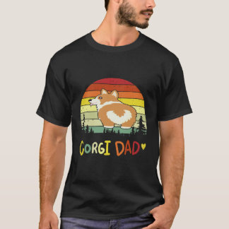 4 Corgi Dad Corgi T-Shirt