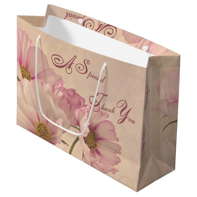 4 Cosmos A Special Thank You Large Gift Bag (Front Angled)