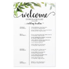 4 Days Wedding Itinerary Elegant Greenery