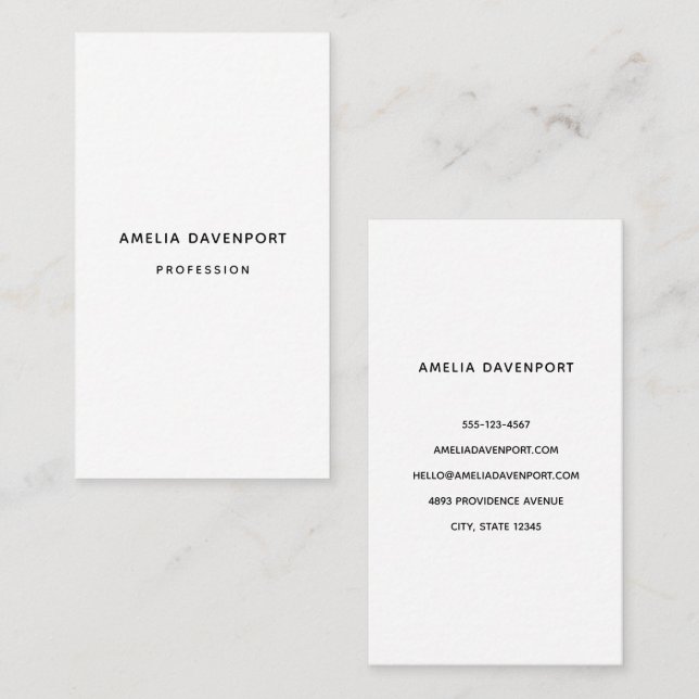 4 Dongle Vertical Template 9 Business Card (Front/Back)