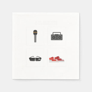 4 Elements Hip Hop Hipster Napkin