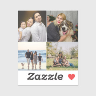  4 Family Photo Collage Custom