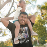 4 Family Photo We love You Daddy T-Shirt<br><div class="desc">Personalised dad t-shirt featuring 4 family pictures,  the words "we love you daddy",  and the kids names. Perfect for any special occasions,  birthdays,  christmas,  or father's day! Photo tip: Crop your photos into squares before uploading ensuring subject is in the centre for best results.</div>