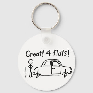 4 Flats Key Ring