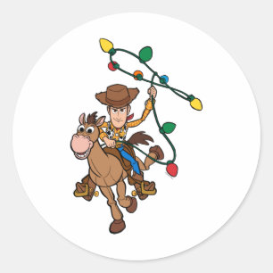 4 Forky Candy Cane Classic Round Sticker