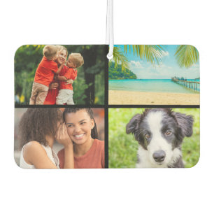 4 FPhoto Collage Script Family Name Car Air Freshener