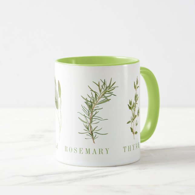 4 FRESH HERBS Lime Combo Mug (Front Right)