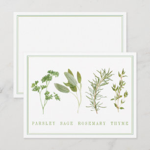 4 FRESH HERBS Postcard