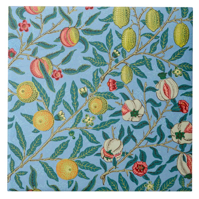 4 fruits, Famous artwork Tile (Front)