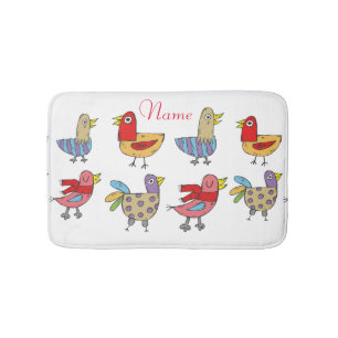 4 Funny Birds Thunder_Cove Bath Mat