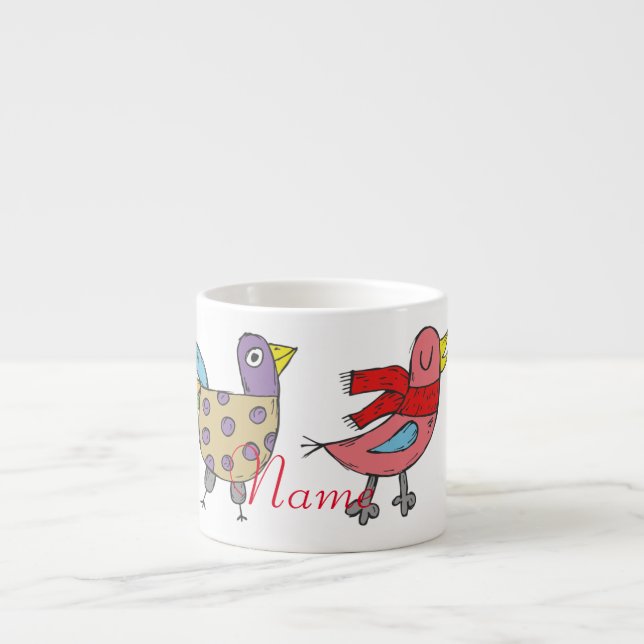 4 Funny Birds Thunder_Cove Espresso Cup (Front)