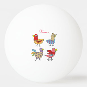 4 Funny Birds Thunder_Cove Ping Pong Ball