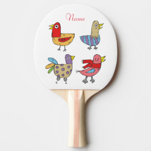4 Funny Birds Thunder_Cove Ping Pong Paddle