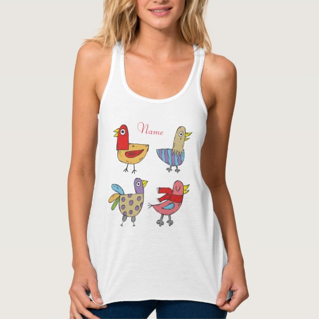 4 Funny Birds Thunder_Cove  Singlet (Front)