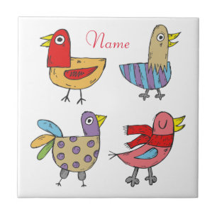 4 Funny Birds Thunder_Cove  Tile