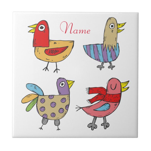 4 Funny Birds Thunder_Cove  Tile (Front)