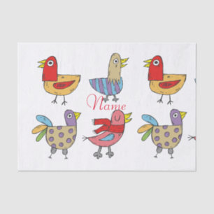 4 Funny Birds Thunder_Cove Tissue Paper