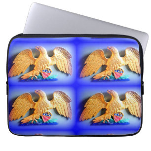 4 gold eagles laptop sleeve