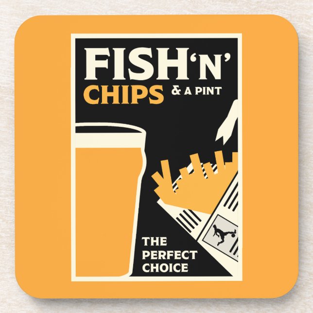 4 June — Fish and Chip Day Coaster (Front)