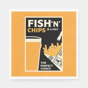 4 June — Fish and Chip Day Napkin
