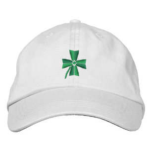 4 leaf clover embroidered hat