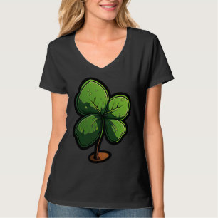 4 Leaf Clover Happt St Patrick's Day St Patrick's  T-Shirt