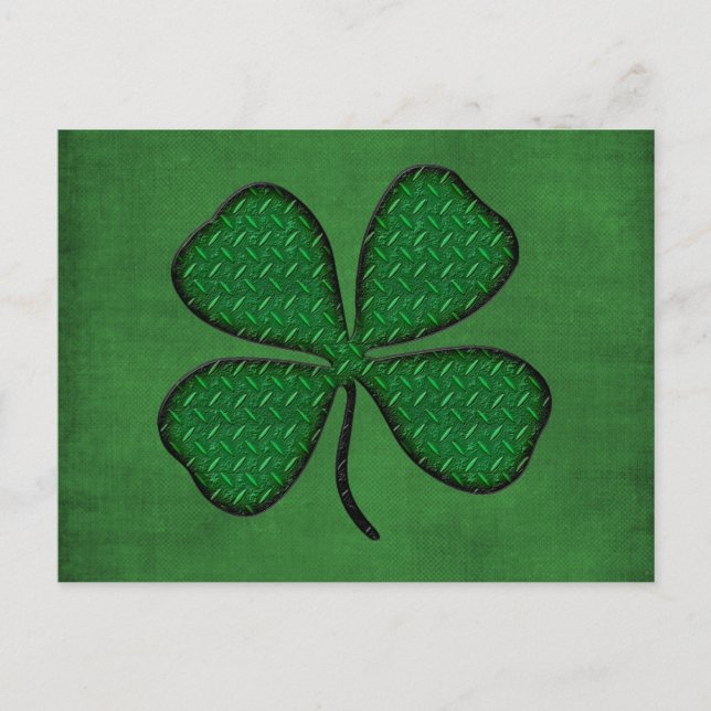 4 leaf clover postcard (Front)