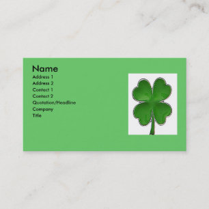 4 Leaf clover Profile Card