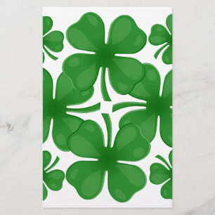4 leaf clover stationery