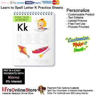 4 Learn To Spell Letter K Teacher Home Schooling