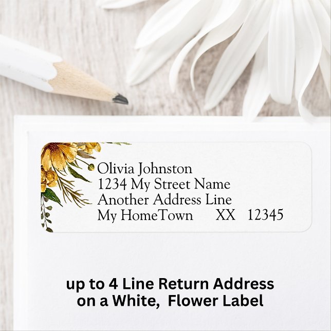 4 Line Return Address on white  (Creator Uploaded)