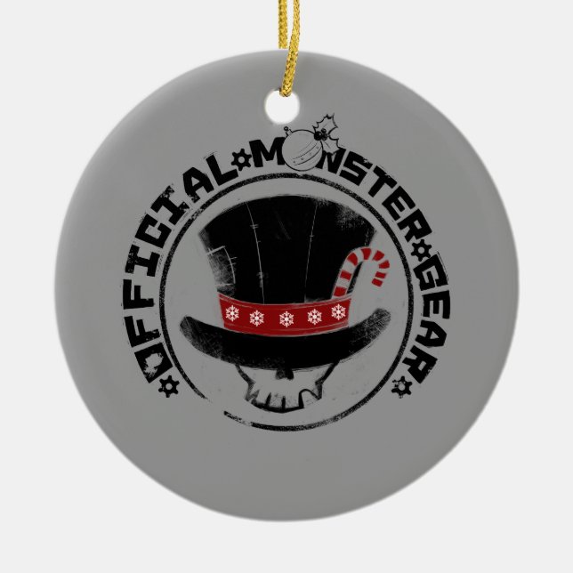 4 Little Monsters - Andy Holiday Logo Ceramic Tree Decoration (Front)