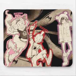 4 Little Monsters - Group Mouse Pad