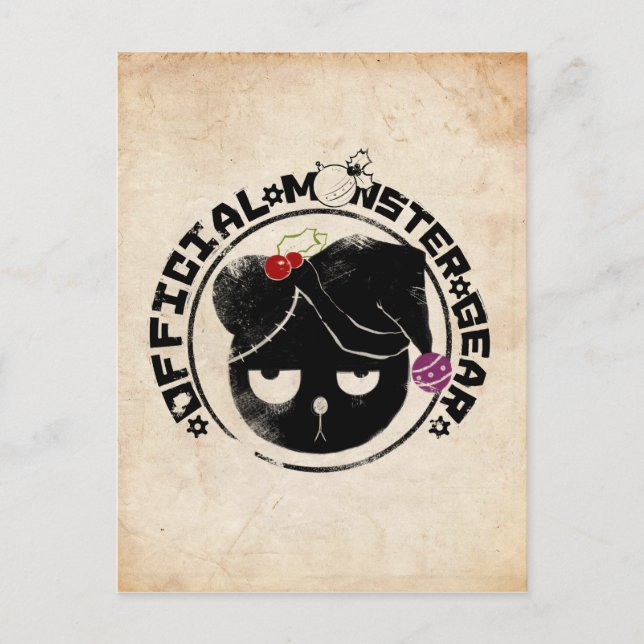 4 Little Monsters - Michael Holiday Logo Postcard (Front)