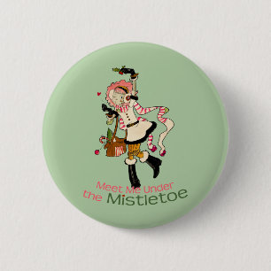 4 Little Monsters - Nessa Holiday 6 Cm Round Badge