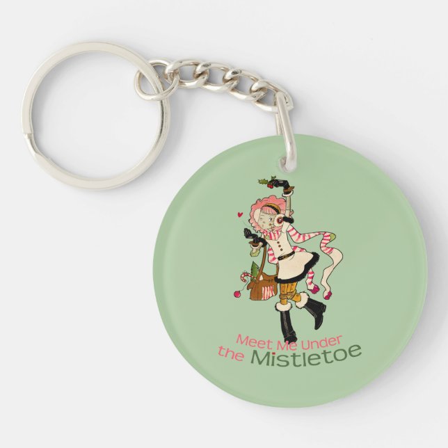 4 Little Monsters - Nessa Holiday Key Ring (Front)