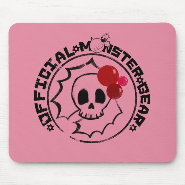 4 Little Monsters - Nessa Holiday Logo Mouse Pad (Front)