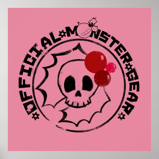 4 Little Monsters - Nessa Holiday Logo Poster (Front)